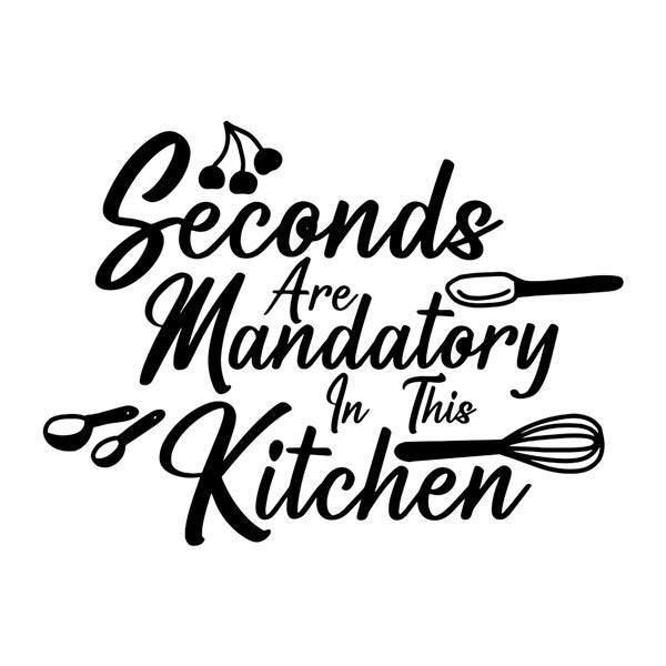 Vinilos Decorativos: Seconds are mandatory in this kitchen