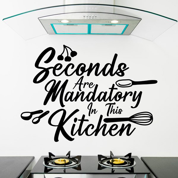 Vinilos Decorativos: Seconds are mandatory in this kitchen