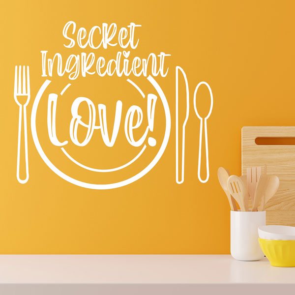 Vinilos Decorativos: Secret ingredient, Love!