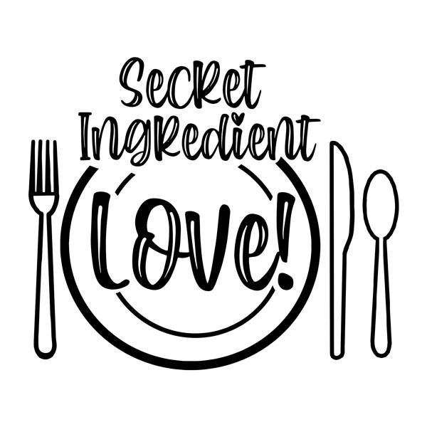 Vinilos Decorativos: Secret ingredient, Love!