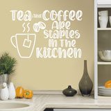 Vinilos Decorativos: Tea and coffee are staples in the kitchen 2