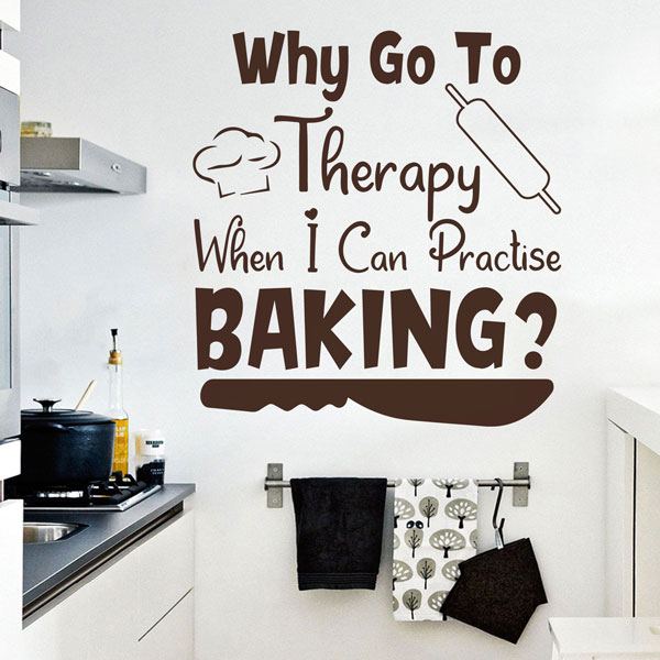 Vinilos Decorativos: Why go to therapy when I can practise baking?
