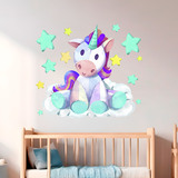 Vinilos Decorativos: Unicornio de peluche 5