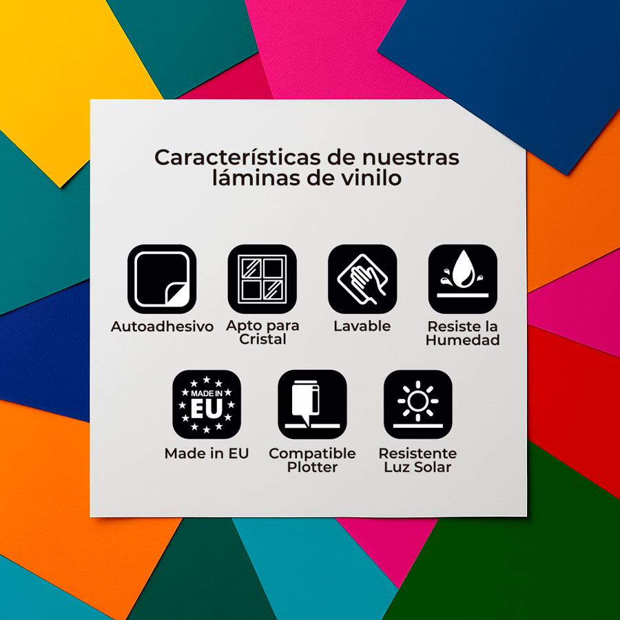 Pegatinas: Láminas de vinilo adhesivo
