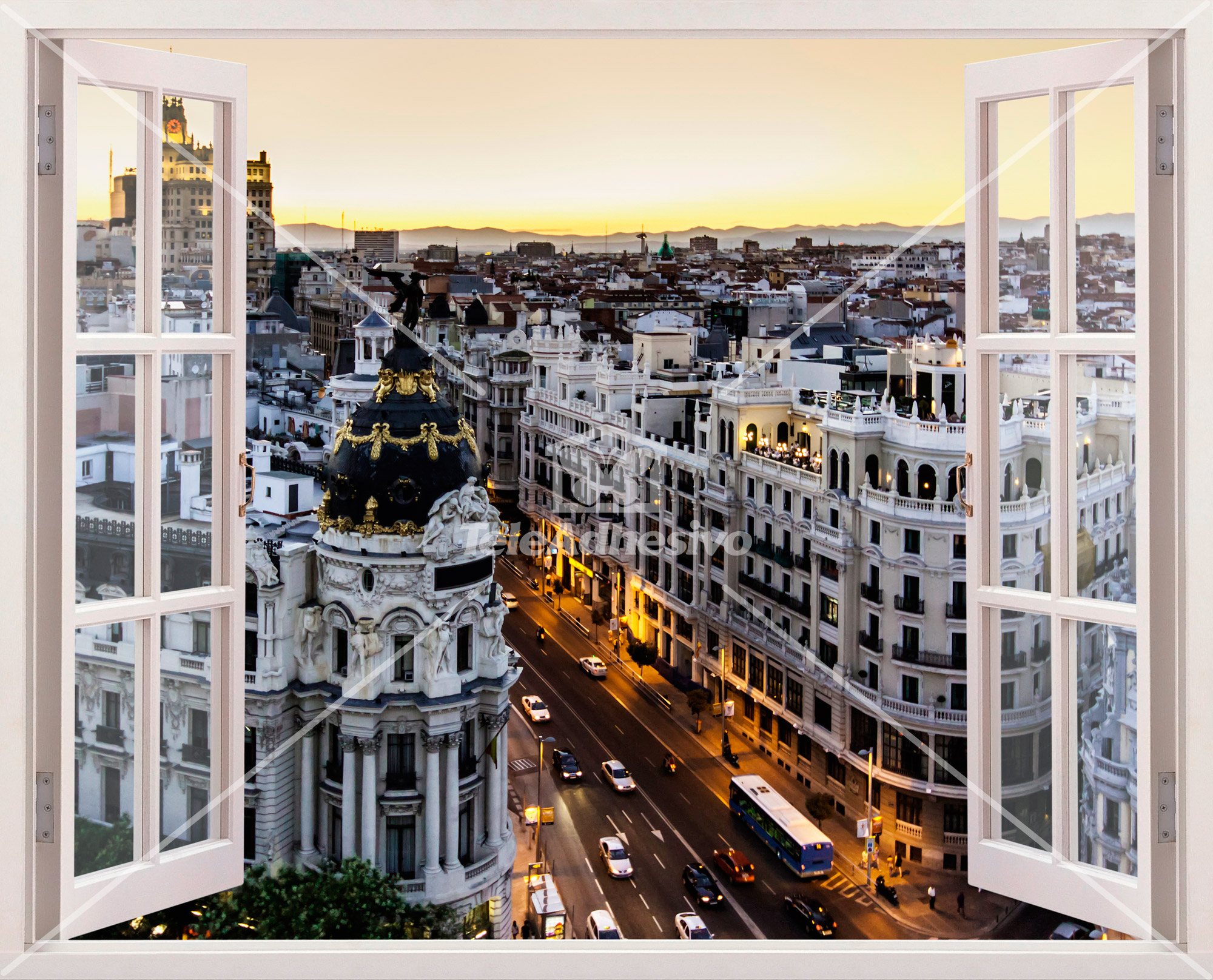 Vinilos Decorativos: Gran Vía en Madrid