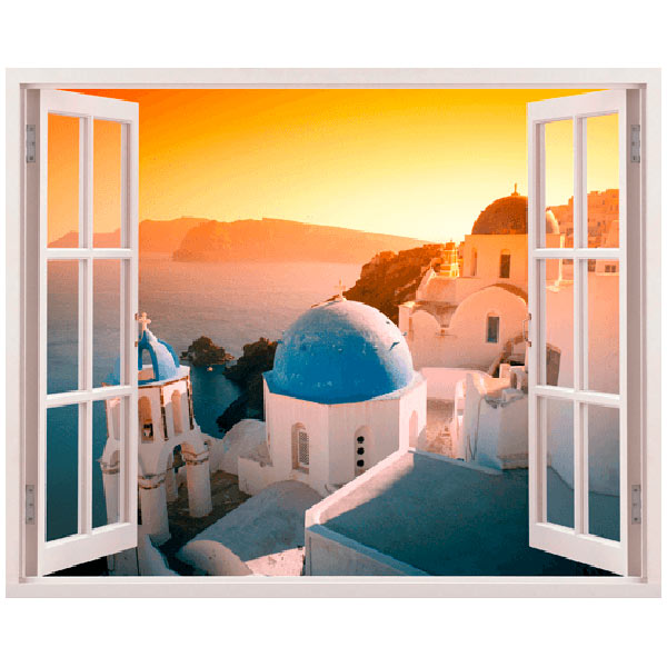 Vinilos Decorativos: Puesta de sol en Santorini