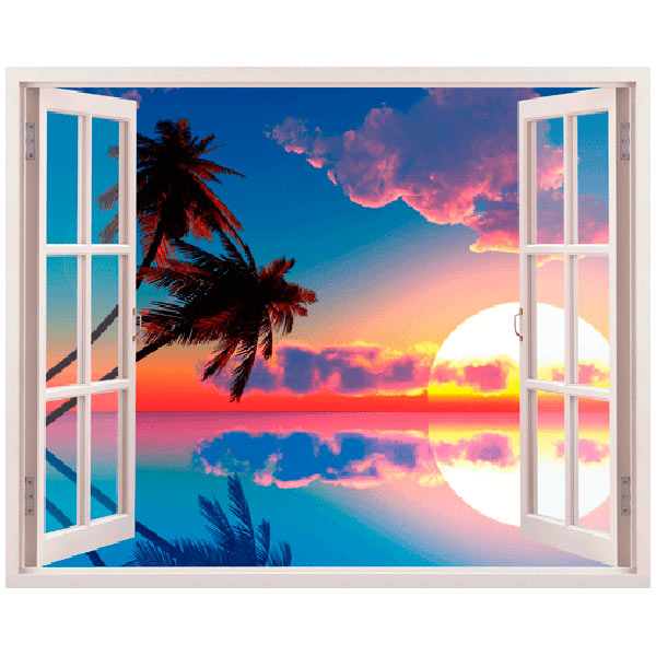 Vinilos Decorativos: Atardecer en Hawái