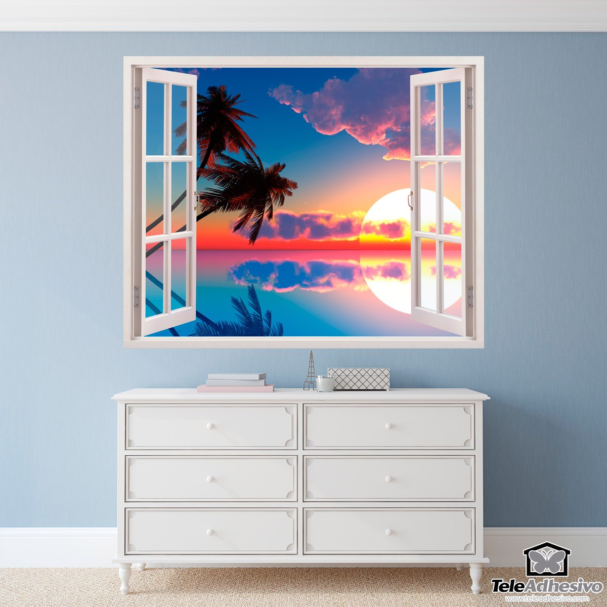 Vinilos Decorativos: Atardecer en Hawái