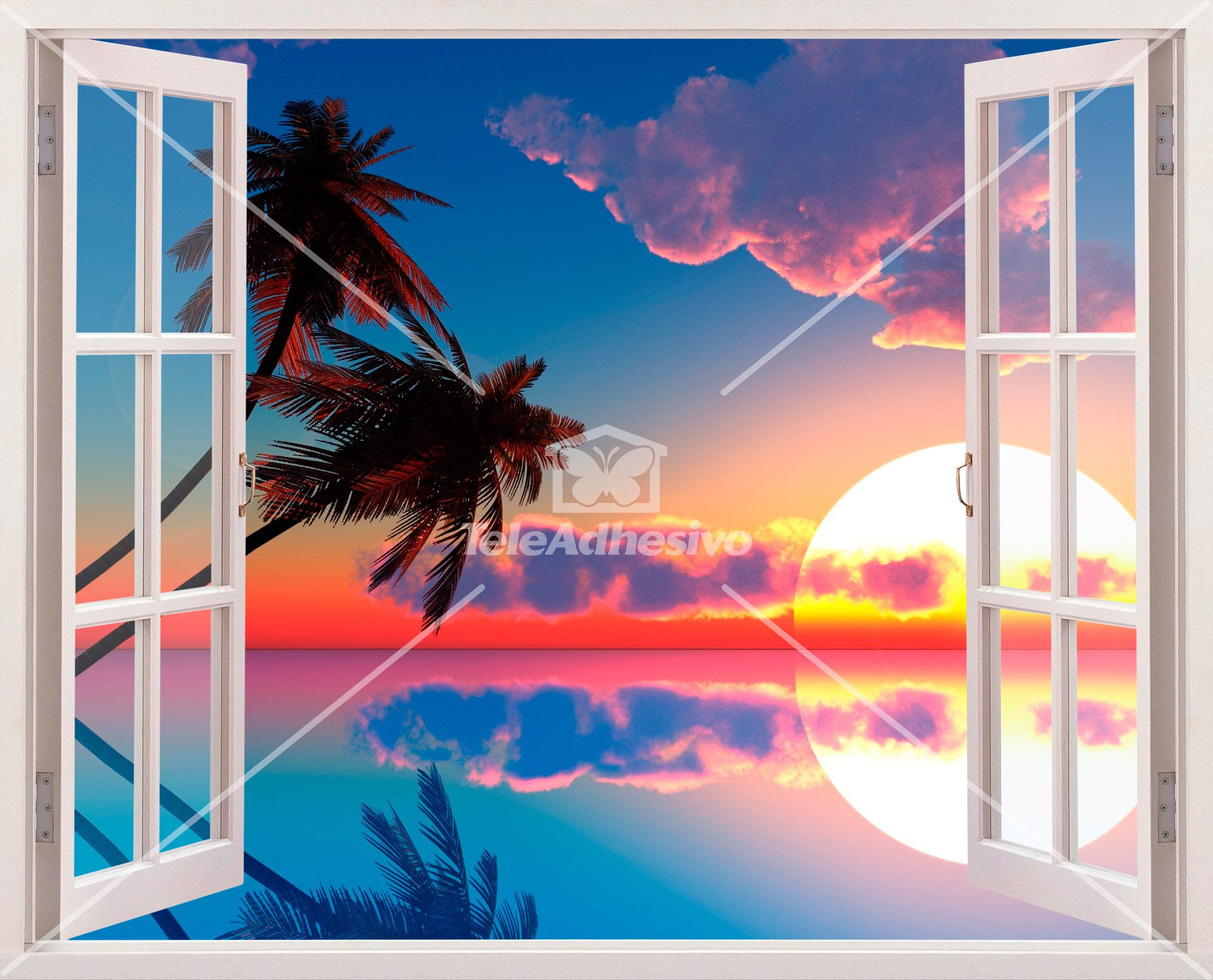 Vinilos Decorativos: Atardecer en Hawái