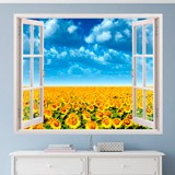 Vinilos Decorativos: Campo de girasoles 3