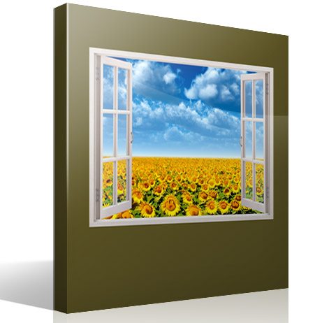 Vinilos Decorativos: Campo de girasoles