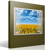 Vinilos Decorativos: Campo de girasoles 4