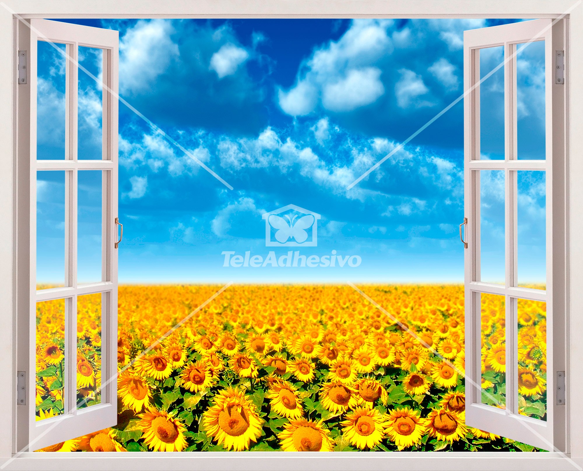 Vinilos Decorativos: Campo de girasoles