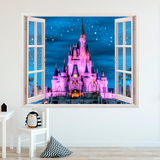 Vinilos Infantiles: Ventana Castillo de Disney 3