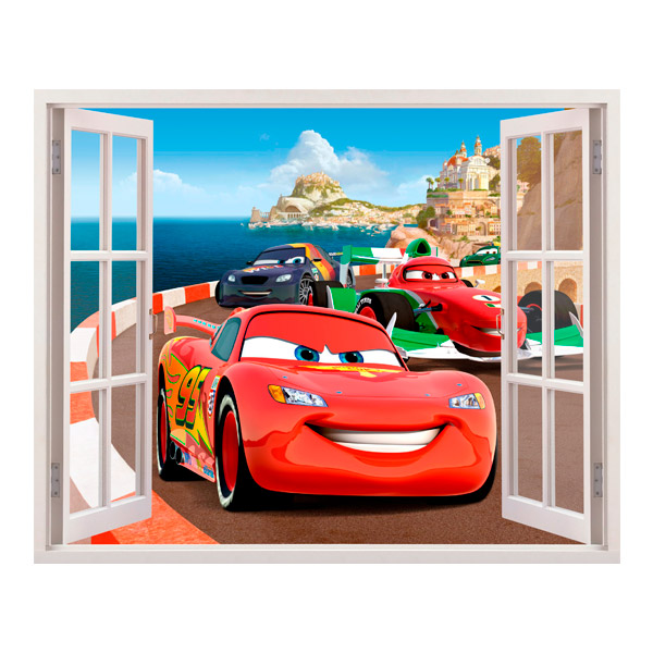 Vinilos Infantiles: Ventana Cars en Italia