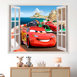 Vinilos Infantiles: Ventana Cars en Italia 5