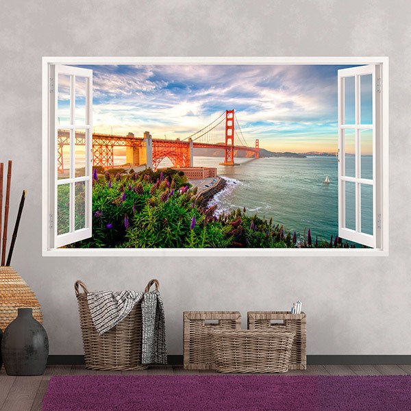 Vinilos Decorativos: Panorámica Golden Gate