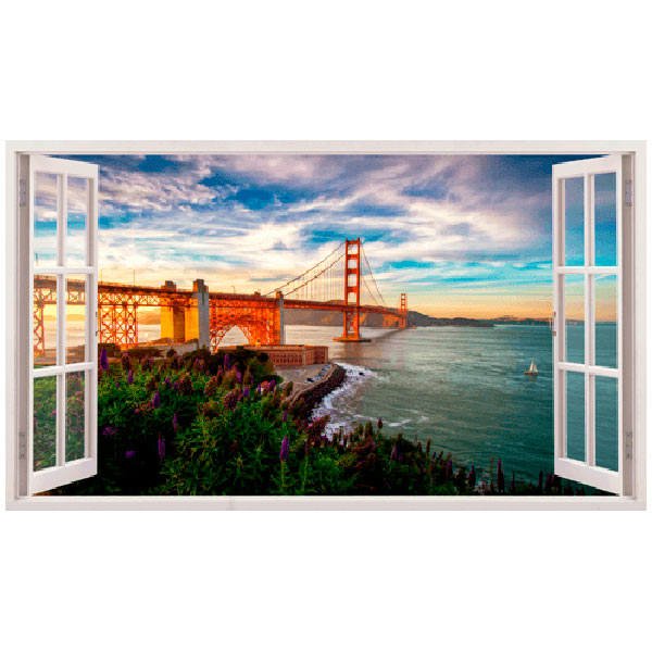 Vinilos Decorativos: Panorámica Golden Gate