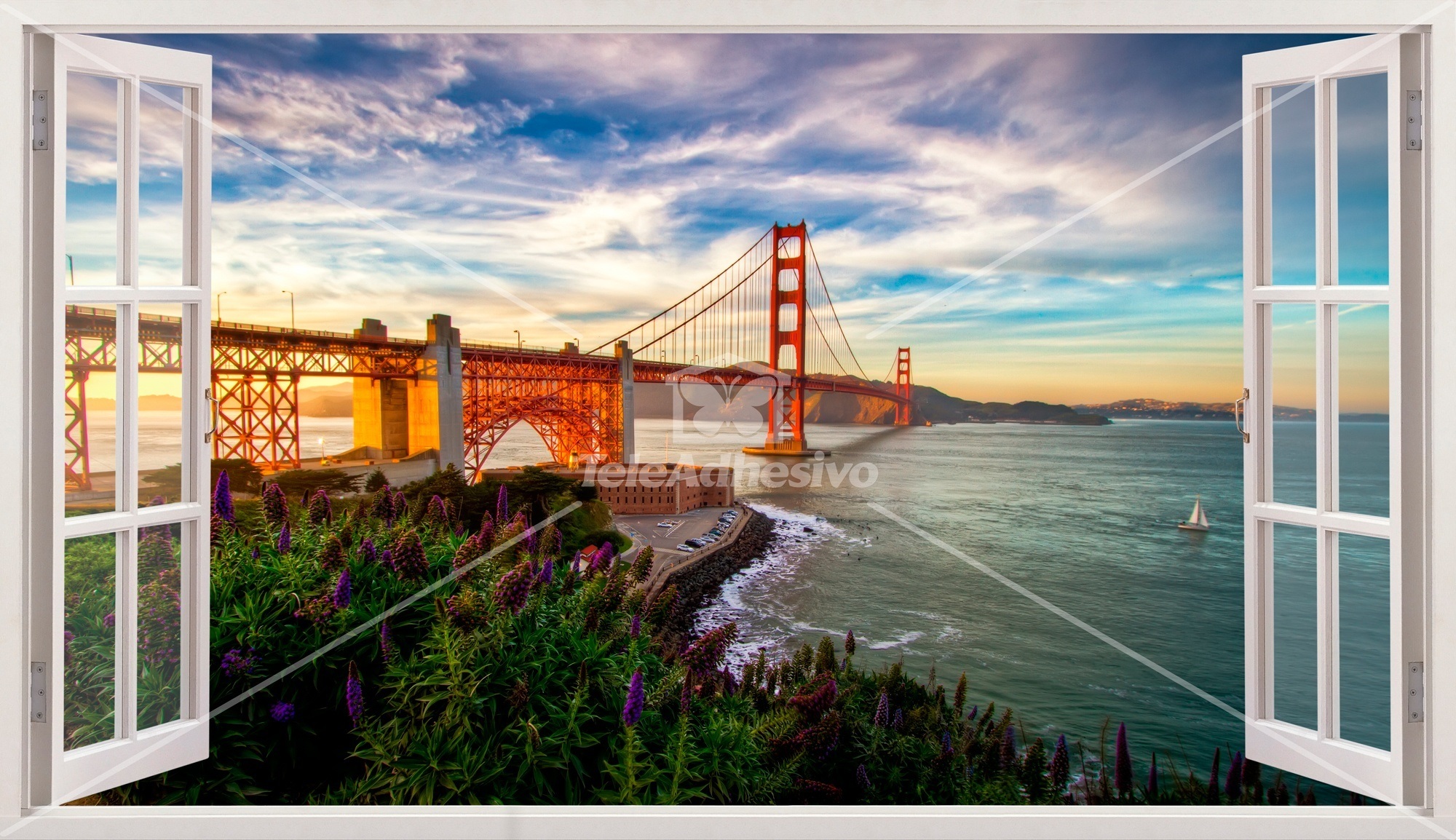 Vinilos Decorativos: Panorámica Golden Gate