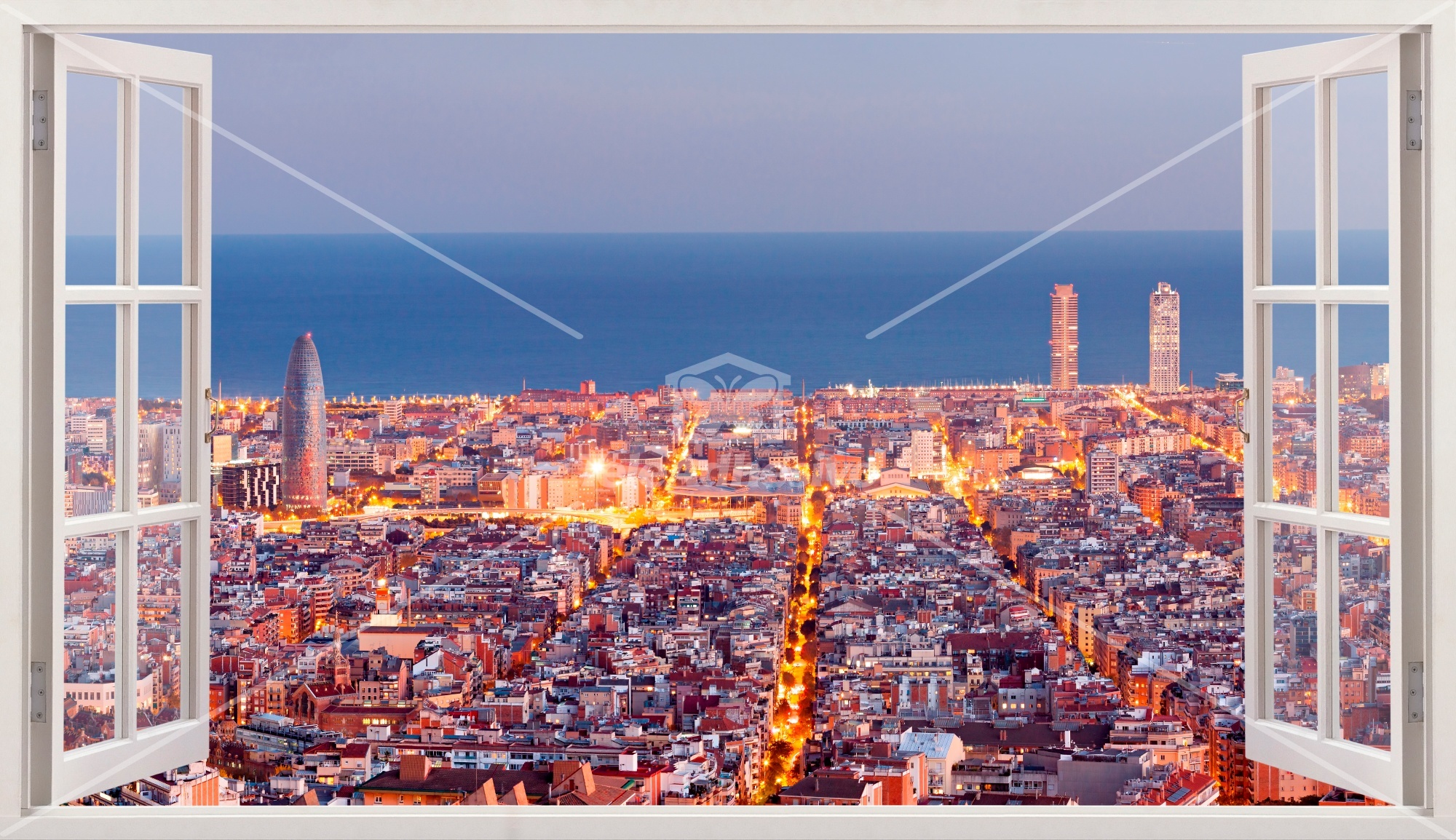 Vinilos Decorativos: Panorámica de Barcelona