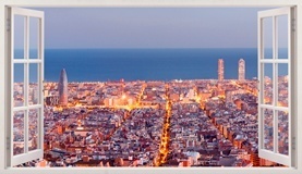 Vinilos Decorativos: Panorámica de Barcelona 5