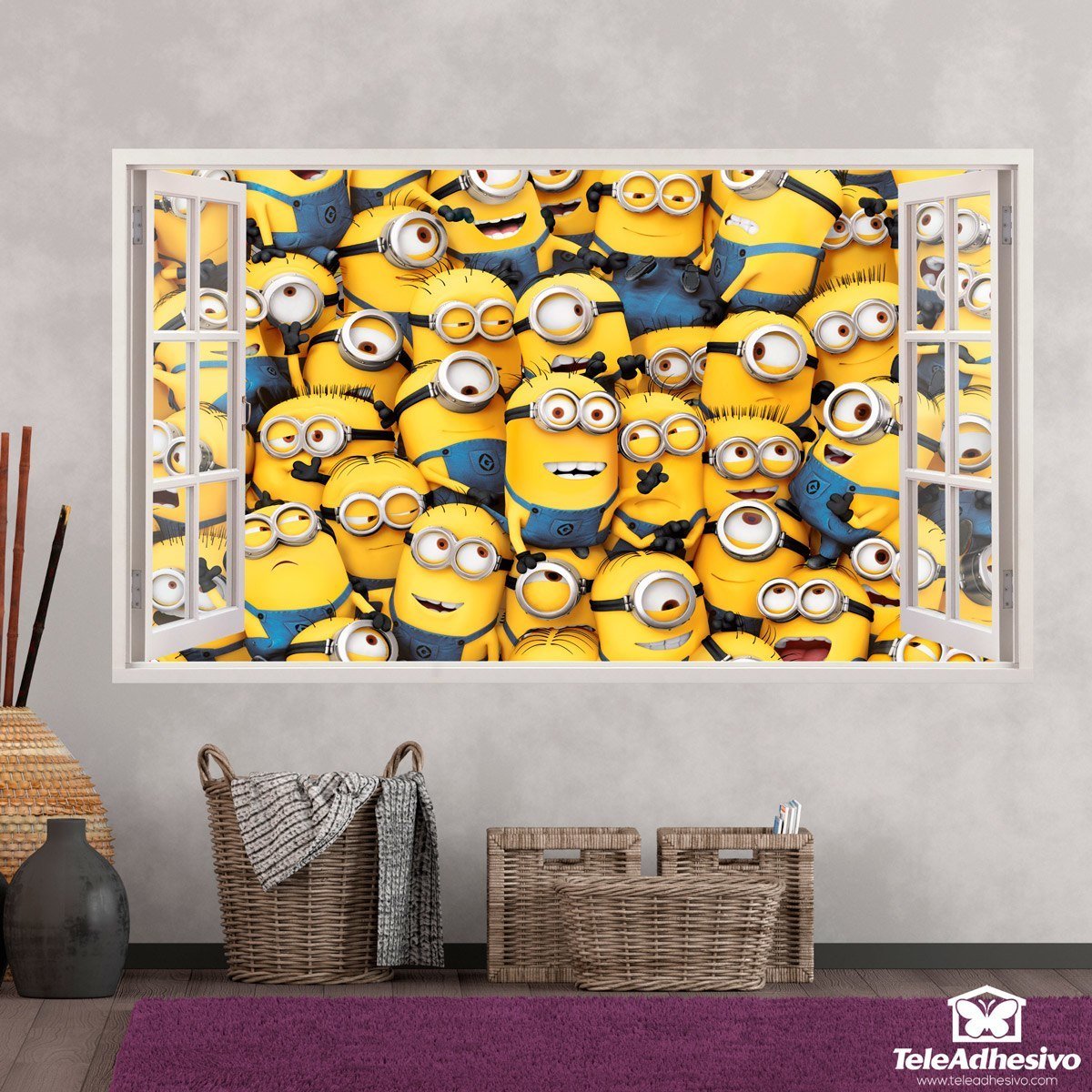 Vinilos Decorativos: Miles de Minions