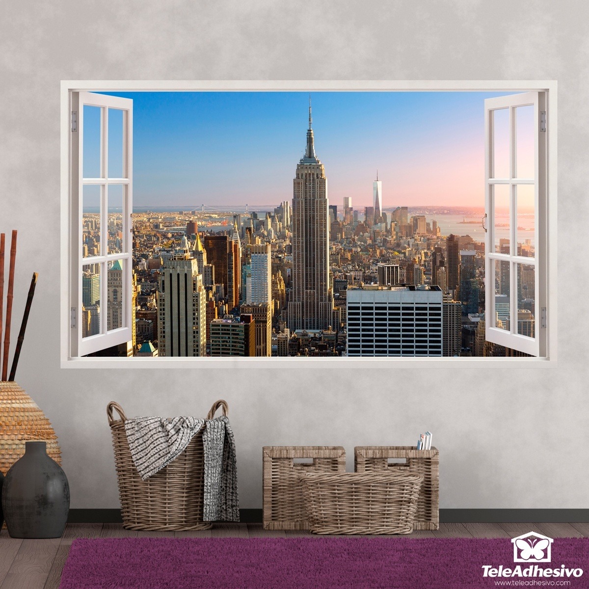 Vinilos Decorativos: Volando hacia el Empire State Building