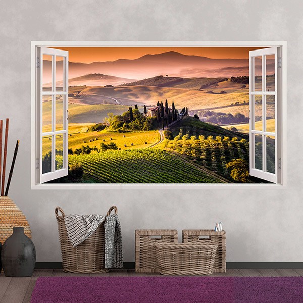 Vinilos Decorativos: Panorámica Toscana italiana