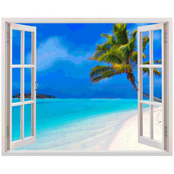 Vinilos Decorativos: Playa de agua cristalina