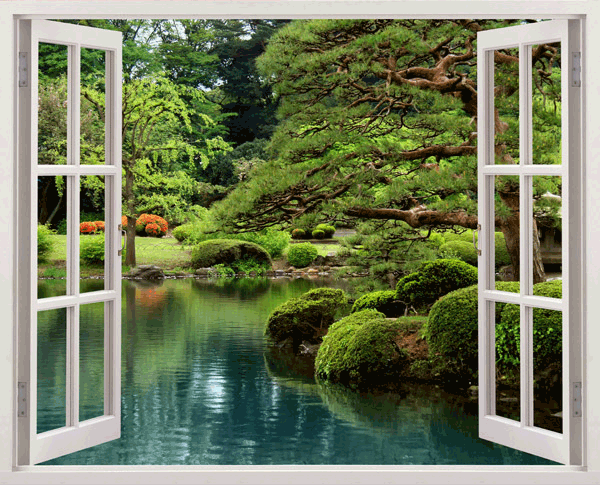 Vinilos Decorativos: Jardín relajante Japonés 0