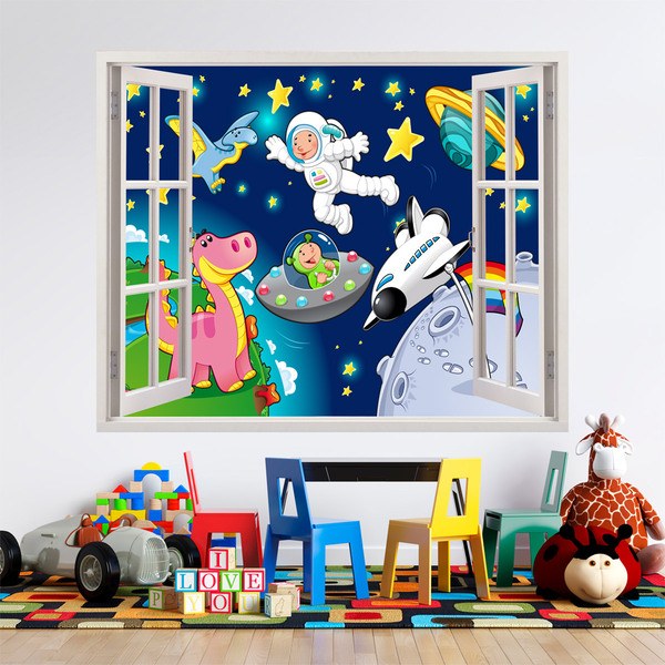 Vinilos Infantiles: Ventana Espacial