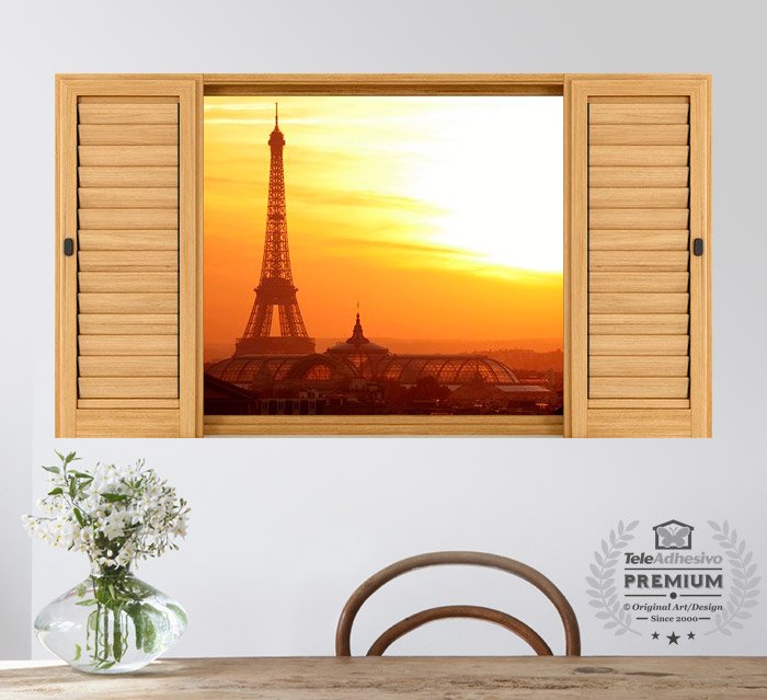 Vinilos Decorativos: Amanecer Torre Eiffel