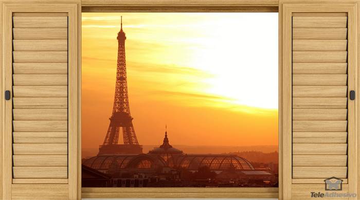 Vinilos Decorativos: Amanecer Torre Eiffel