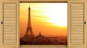 Vinilos Decorativos: Amanecer Torre Eiffel 4
