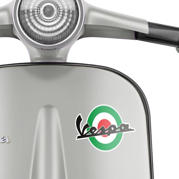 Pegatinas: Vespa Círculo Verde