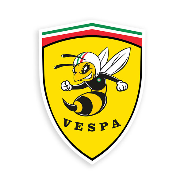 Pegatinas: Escudo Abeja Vespa