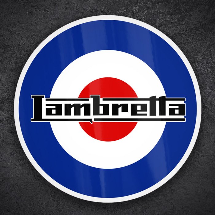 Pegatinas: Lambretta sobre Insignia RAF Mod