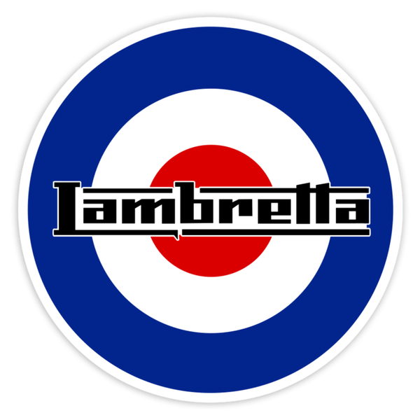 Pegatinas: Lambretta sobre Insignia RAF Mod