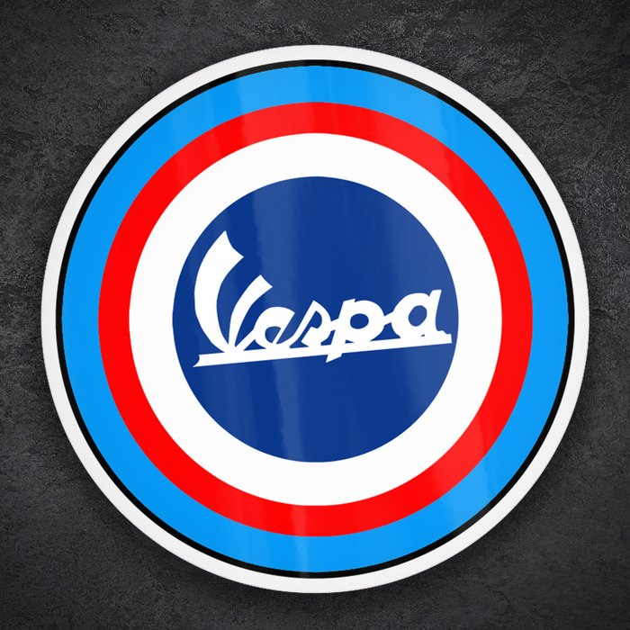 Pegatinas: Vespa Emblema Mod Retro
