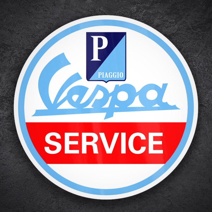 Pegatinas: Emblema Vespa Service Clásico
