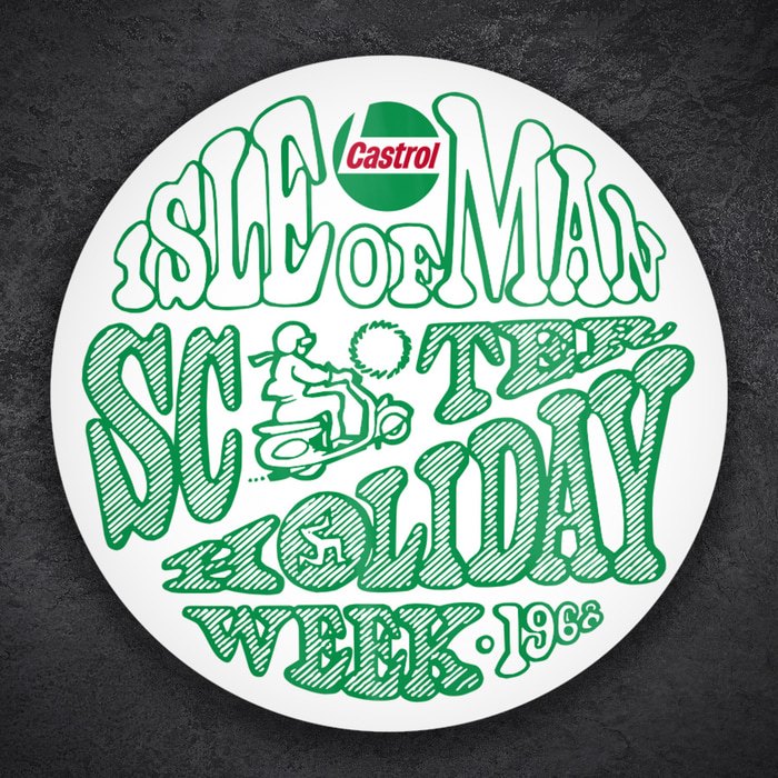 Pegatinas: Isla de Man Scooter 1966