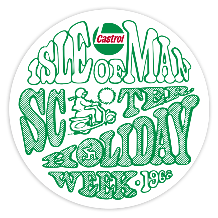 Pegatinas: Isla de Man Scooter 1966