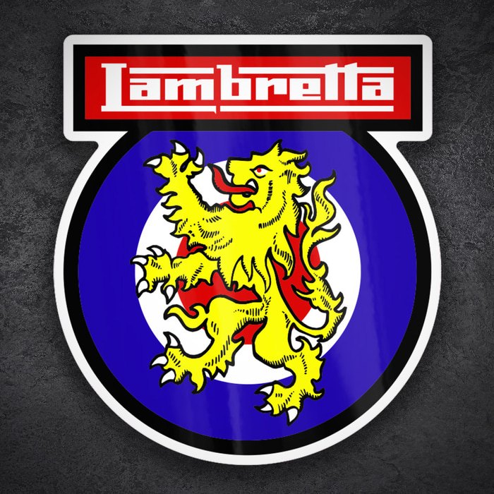 Pegatinas: Escudo Lambretta León Heráldico
