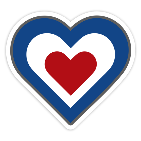 Pegatinas: Corazón Mods RAF Retro