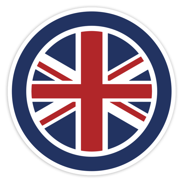 Pegatinas: Union Jack en Emblema Mods RAF