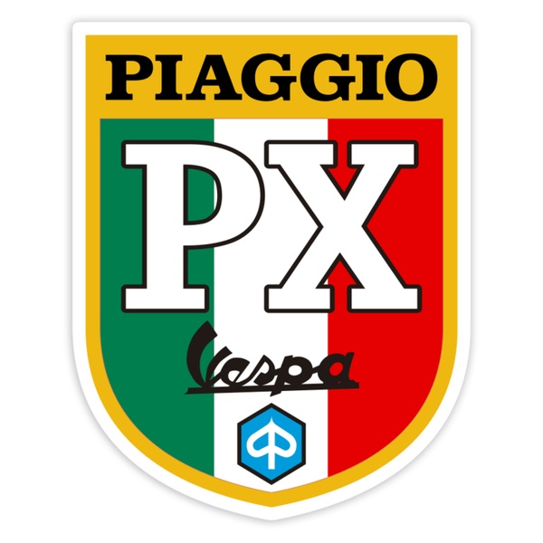 Pegatinas: Escudo Vespa PX Italia Piaggio Clásico