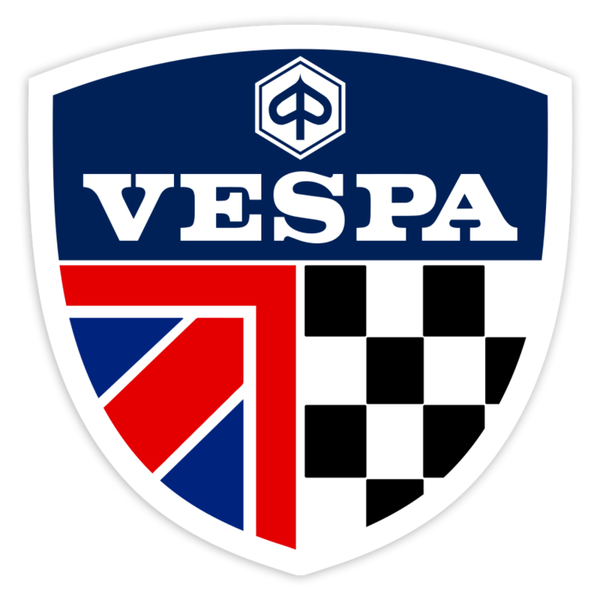 Pegatinas: Emblema Vespa Reino Unido Racing