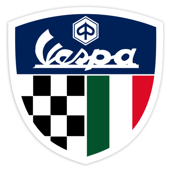 Pegatinas: Emblema Vespa Italia Racing