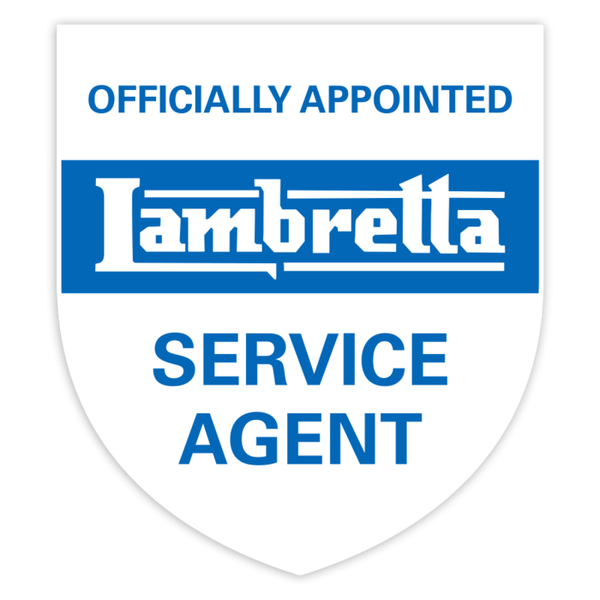 Pegatinas: Emblema Lambretta Agente de Servicio Oficial
