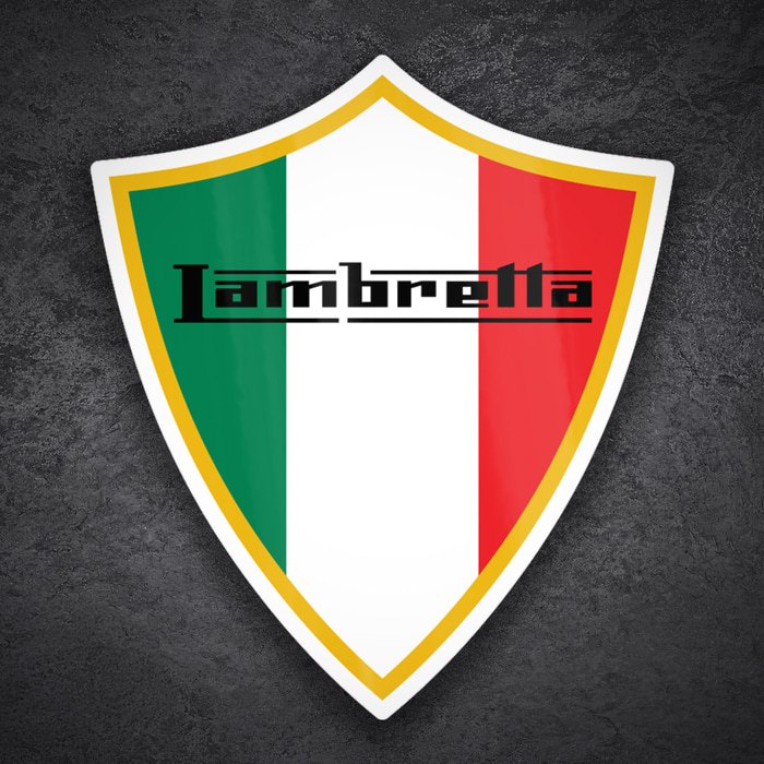 Pegatinas: Escudo Lambretta bandera Italia